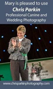 Mary is pleased to use Chris Parkin Professional Canine and Wedding Photography